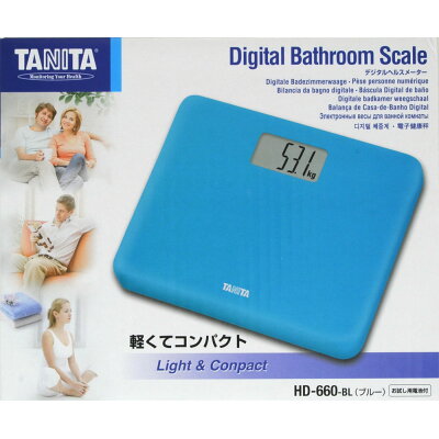 タニタ デジタルヘルスメーター ブルー HD-660-BL(1台)